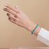 Blue Juniper | .925 Sterling Silver | Firefly Glass Bracelet
